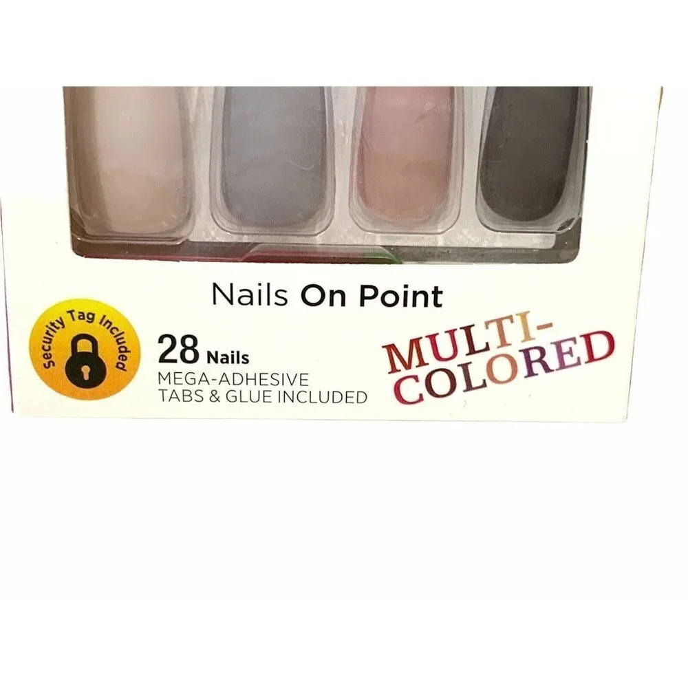 2 KISS Voguish‎ Fantasy Ready-to-Wear Press-On Nails CHILLOUT Long Coffin Matte